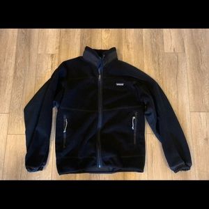 Mens Patagonia Fleece Jacket Black Size Medium M